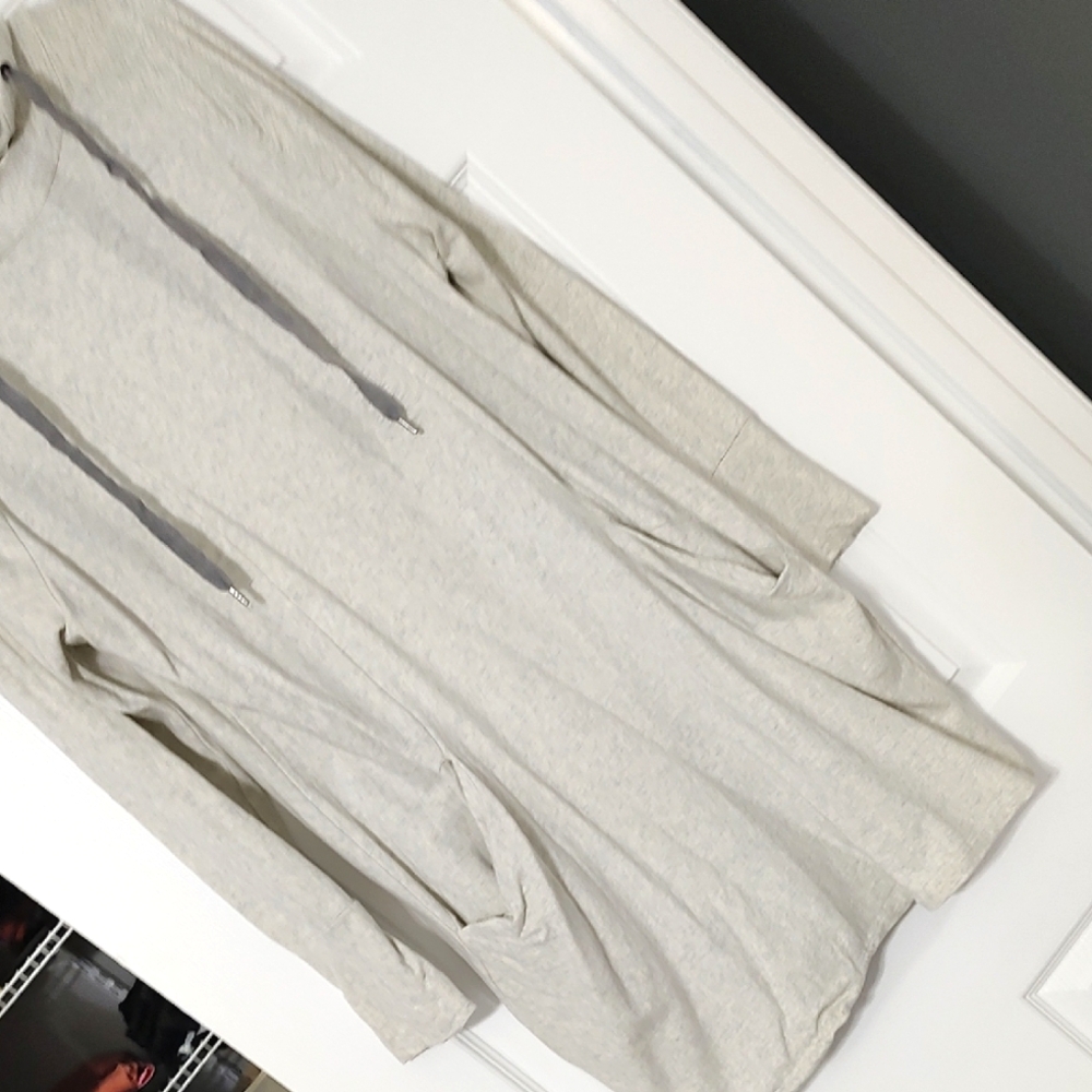 AventuraLight Gray Hoodie Dress